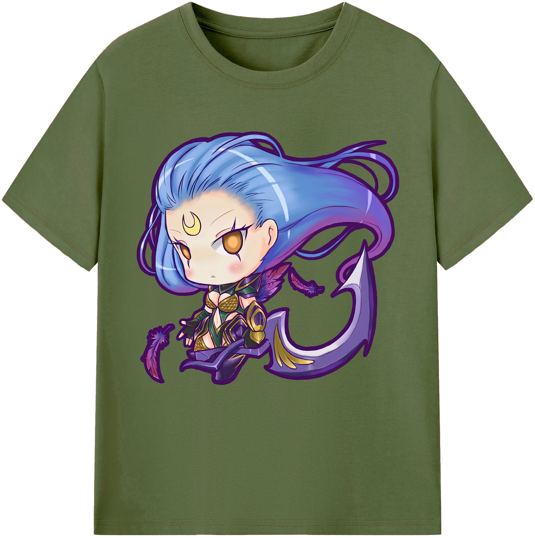 （画像用） リーグ・オブ・レジェンド League of Legends LOL 綿100％半袖Tシャツ（フロントプリント）